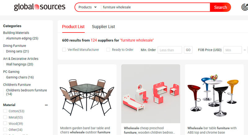 Global Sources China Furniture Wholesale Online
