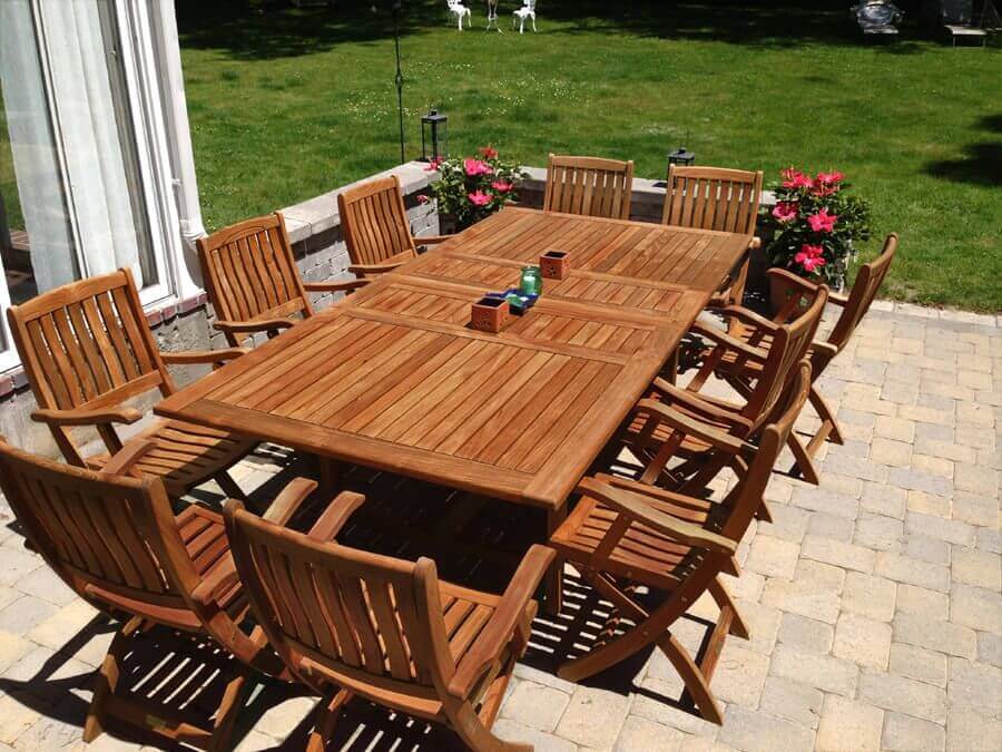 teak patio furniture from China